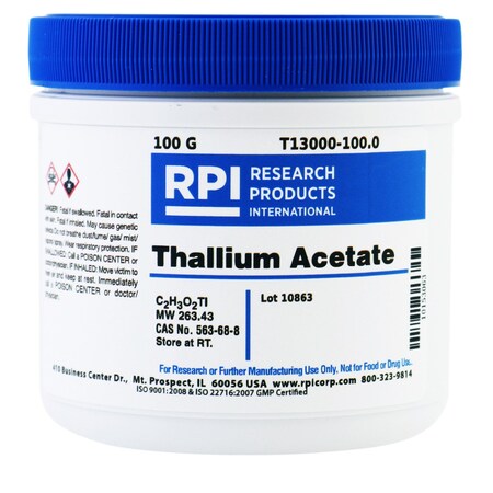 Rpi Thallium Acetate, 100 G T13000-100.0